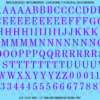 ASG Waterslide Decals - Elegant Serif Lettering Numbers 1/2"