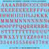 ASG Waterslide Decals - Elegant Serif Lettering Numbers 1/2"