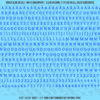ASG Waterslide Decals - Contemporary Serif Lettering Numbers 3/16"