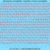 ASG Waterslide Decals - Contemporary Serif Lettering Numbers 3/16"