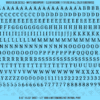 ASG Waterslide Decals - Contemporary Serif Lettering Numbers 1/4"