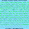 ASG Waterslide Decals - Contemporary Serif Lettering Numbers 1/4"