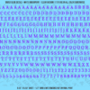 ASG Waterslide Decals - Contemporary Serif Lettering Numbers 1/4"