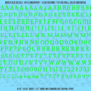 ASG Waterslide Decals - Contemporary Serif Lettering Numbers 5/16"