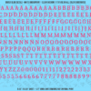 ASG Waterslide Decals - Contemporary Serif Lettering Numbers 5/16"