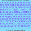 ASG Waterslide Decals - Contemporary Serif Lettering Numbers 5/16"