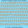 ASG Waterslide Decals - Contemporary Serif Lettering Numbers 1/2"