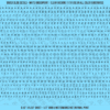 ASG Waterslide Decals - Rounded Sans Serif Lettering Numbers 3/32"