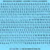 ASG Waterslide Decals - Rounded Sans Serif Lettering Numbers 3/16"