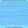 ASG Waterslide Decals - Rounded Sans Serif Lettering Numbers 3/16"