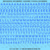 ASG Waterslide Decals - Rounded Sans Serif Lettering Numbers 1/4"
