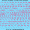 ASG Waterslide Decals - Rounded Sans Serif Lettering Numbers 1/4"