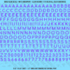 ASG Waterslide Decals - Rounded Sans Serif Lettering Numbers 1/4"