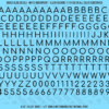 ASG Waterslide Decals - Rounded Sans Serif Lettering Numbers 5/16"