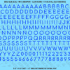 ASG Waterslide Decals - Rounded Sans Serif Lettering Numbers 5/16"
