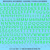 ASG Waterslide Decals - Rounded Sans Serif Lettering Numbers 5/16"