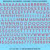 ASG Waterslide Decals - Rounded Sans Serif Lettering Numbers 5/16"