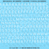 ASG Waterslide Decals - Rounded Sans Serif Lettering Numbers 5/16"