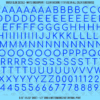 ASG Waterslide Decals - Rounded Sans Serif Lettering Numbers 3/8"