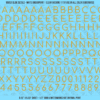 ASG Waterslide Decals - Rounded Sans Serif Lettering Numbers 3/8"
