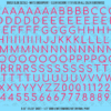 ASG Waterslide Decals - Rounded Sans Serif Lettering Numbers 3/8"