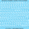 ASG Waterslide Decals - Rounded Sans Serif Lettering Numbers 3/8"