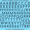 ASG Waterslide Decals - Rounded Sans Serif Lettering Numbers 1/2"