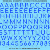 ASG Waterslide Decals - Rounded Sans Serif Lettering Numbers 1/2"