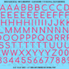 ASG Waterslide Decals - Rounded Sans Serif Lettering Numbers 1/2"