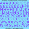 ASG Waterslide Decals - Rounded Sans Serif Lettering Numbers 1/2"