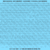 ASG Waterslide Decals - Casual Handwritten Lettering Numbers 3/32"