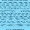 ASG Waterslide Decals - Casual Handwritten Lettering Numbers 3/16"