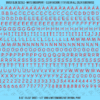 ASG Waterslide Decals - Casual Handwritten Lettering Numbers 3/16"