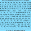ASG Waterslide Decals - Casual Handwritten Lettering Numbers 1/4"