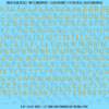 ASG Waterslide Decals - Casual Handwritten Lettering Numbers 1/4"