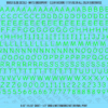 ASG Waterslide Decals - Casual Handwritten Lettering Numbers 1/4"