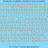 ASG Waterslide Decals - Casual Handwritten Lettering Numbers 1/4"