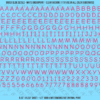 ASG Waterslide Decals - Casual Handwritten Lettering Numbers 1/4"