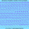 ASG Waterslide Decals - Casual Handwritten Lettering Numbers 1/4"