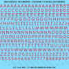 ASG Waterslide Decals - Casual Handwritten Lettering Numbers 1/4"