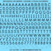 ASG Waterslide Decals - Casual Handwritten Lettering Numbers 5/16"