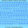 ASG Waterslide Decals - Casual Handwritten Lettering Numbers 5/16"