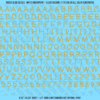 ASG Waterslide Decals - Casual Handwritten Lettering Numbers 5/16"
