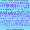 ASG Waterslide Decals - Casual Handwritten Lettering Numbers 5/16"