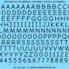 ASG Waterslide Decals - Casual Handwritten Lettering Numbers 3/8"
