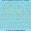 ASG Waterslide Decals - Casual Handwritten Lettering Numbers 3/8"