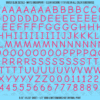 ASG Waterslide Decals - Casual Handwritten Lettering Numbers 3/8"