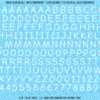 ASG Waterslide Decals - Casual Handwritten Lettering Numbers 3/8"