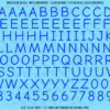 ASG Waterslide Decals - Casual Handwritten Lettering Numbers 1/2"