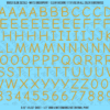 ASG Waterslide Decals - Casual Handwritten Lettering Numbers 1/2"